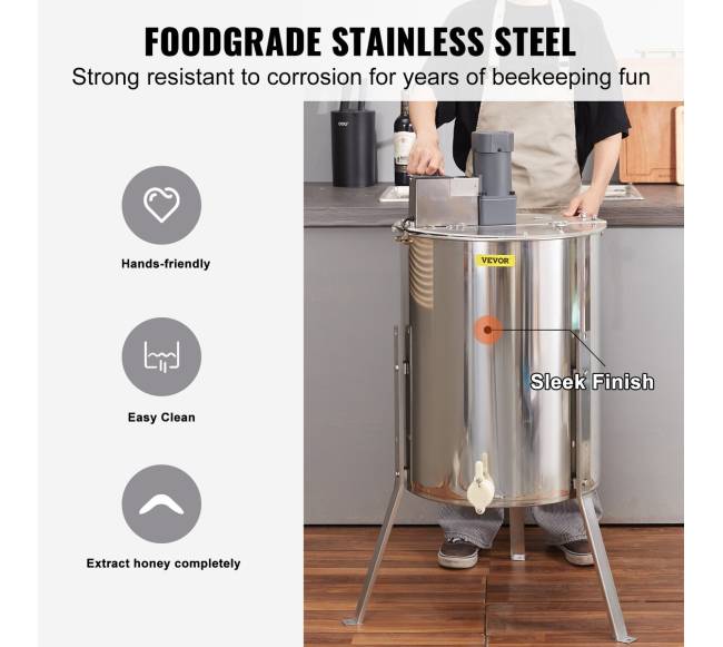 Elektrinis medaus ištraukėjas, 48 rėmeliai3