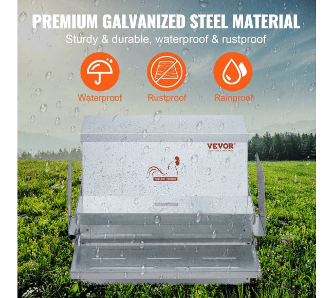 Automatinė vištų šėrykla 11 kg, 10 vištoms4