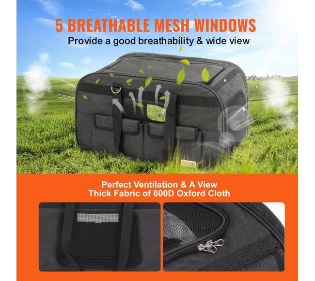 Katės vežimėlis su ratukais ir rankena3