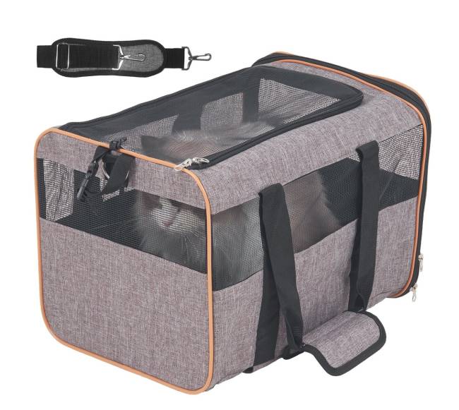 Katės vežimėlis su ratukais ir teleskopine rankena8