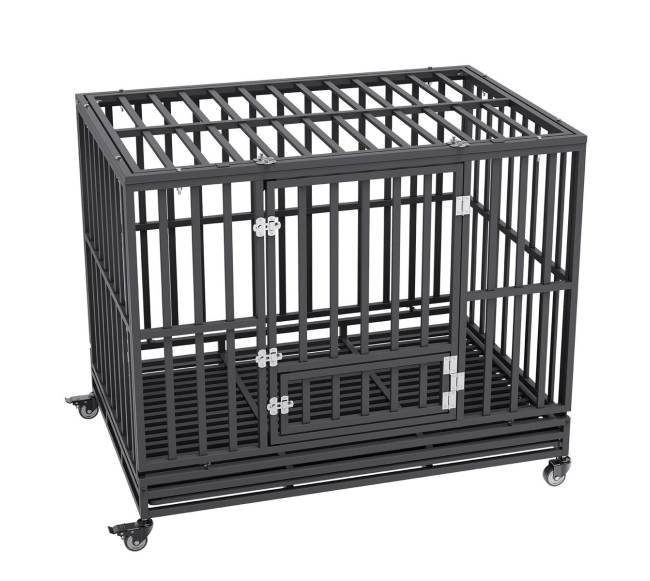 119 cm šuns voljeras su ratukais0