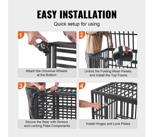 119 cm šuns voljeras su ratukais4