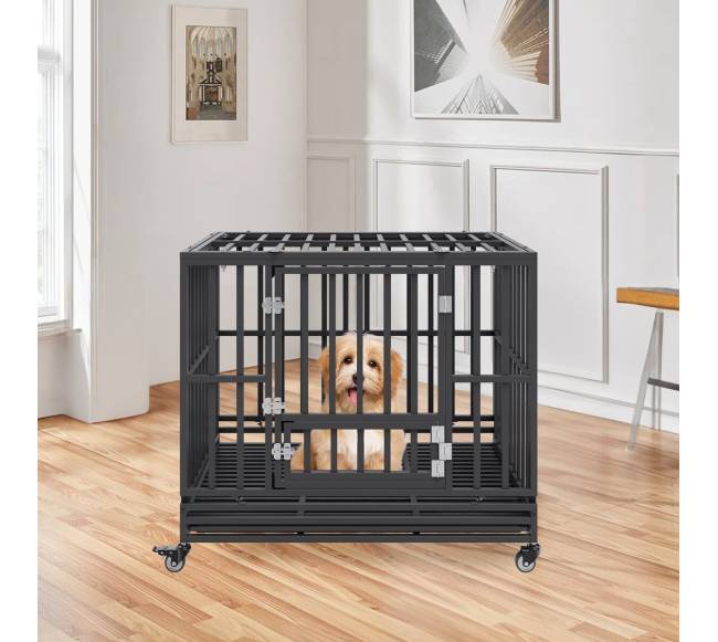 106 cm tvirta šunų narva7