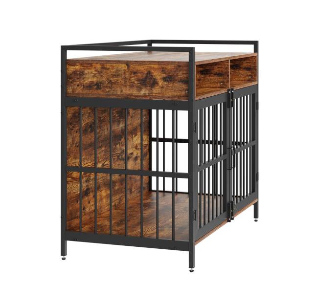 Baldų stiliaus šunų narvas su laikymo vieta9