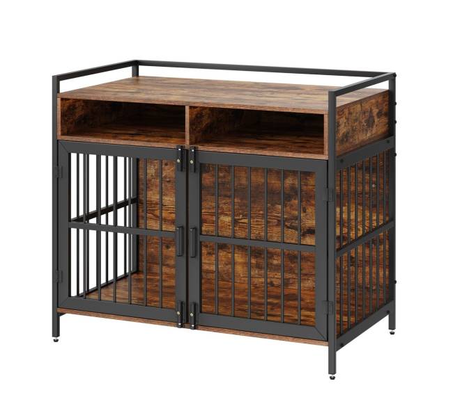 Baldų stiliaus šunų narvas su laikymo vieta10