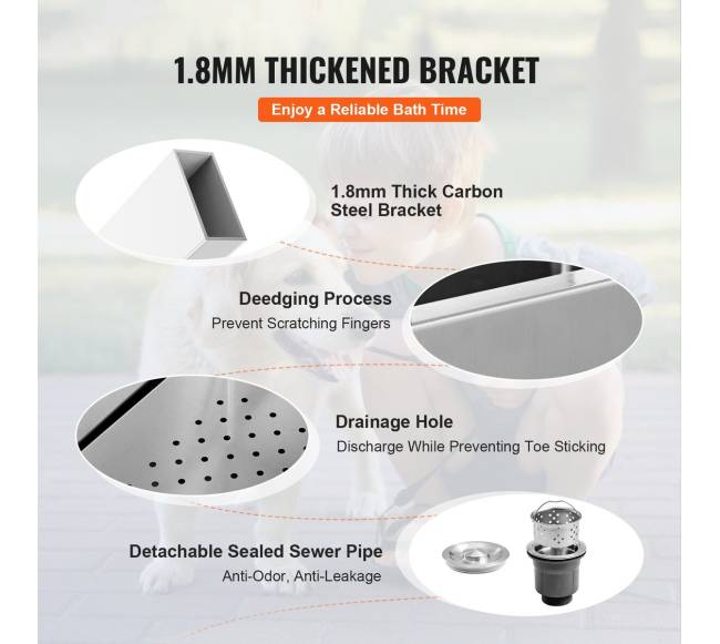 127 cm augintinių vonia su reguliuojamu aukščiu4