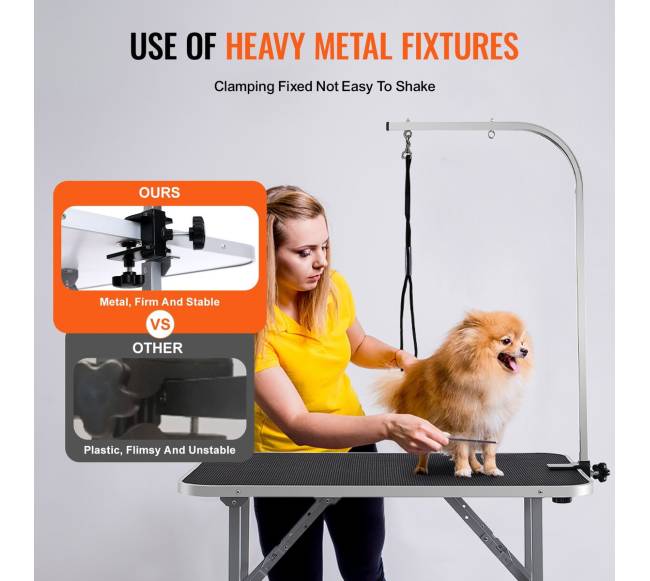 Šunų kirpimo stalas su tvirtinimu, 914 x 610mm2