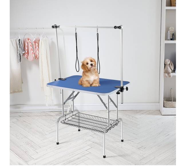 Šunų priežiūros stalas su dviem spaustukais7