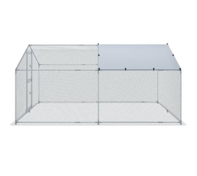 Metalinė vištidė su stogu 4 x 3 x 2 m9