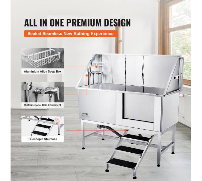 Nerūdijančio plieno šunų maudymo stotelė2