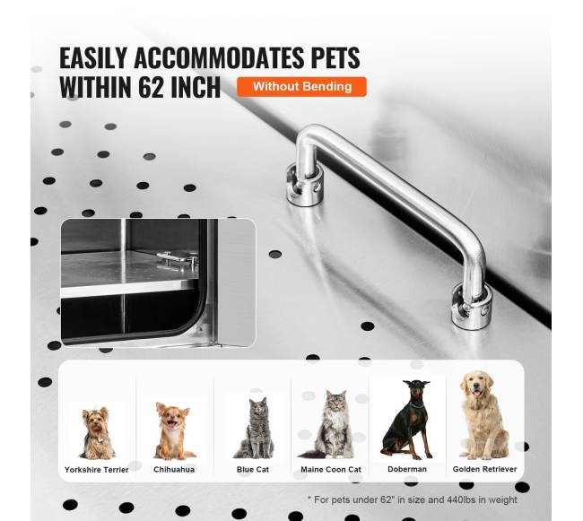 Nerūdijančio plieno šunų maudymo stotelė3