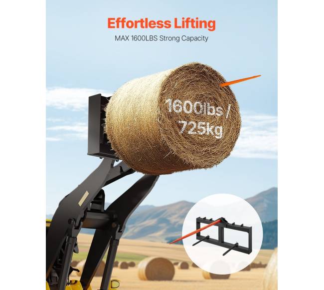 49 cm šieno šakė su krautuvu1