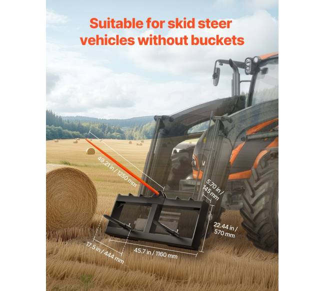 49 cm šieno šakė su krautuvu3