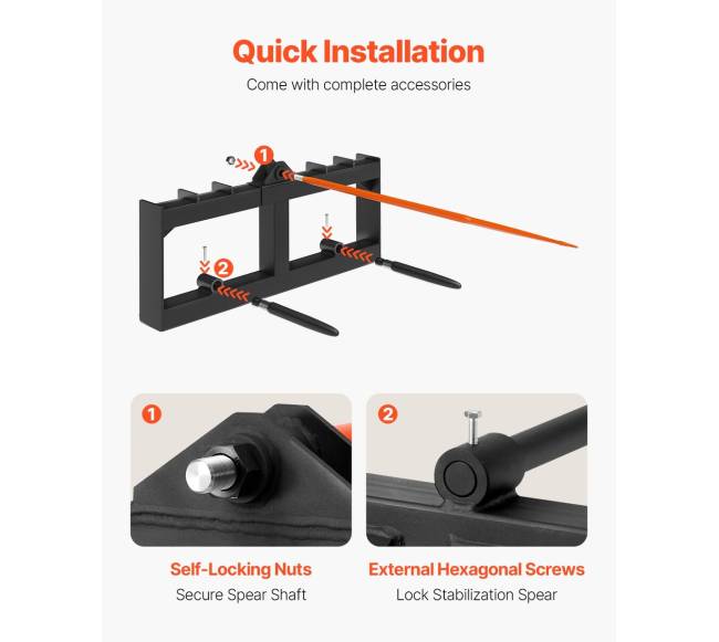 49 cm šieno šakė su krautuvu4