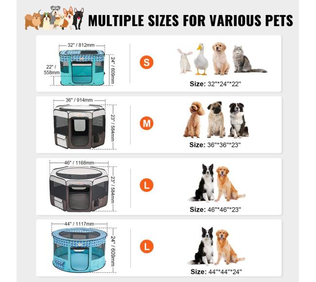 Sulankstomas augintinių maniežas, 91 cm4