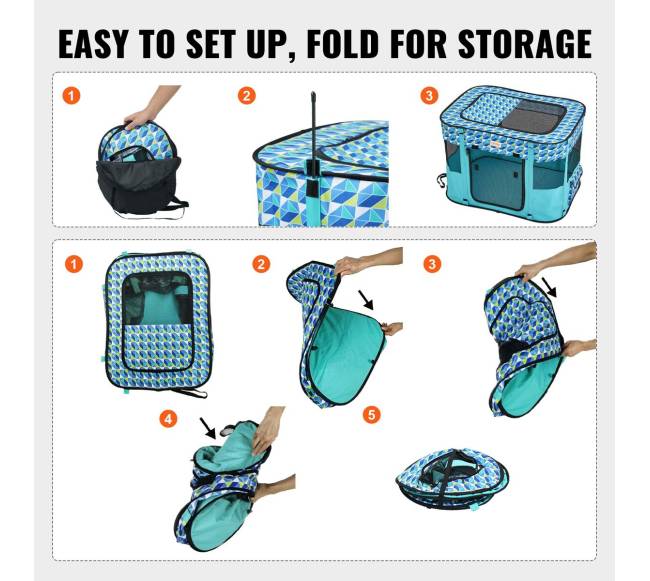 Sulankstoma gyvūnų aptvara, nešiojama5