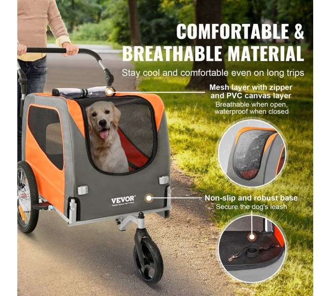 Šunų dviračio priekaba, iki 30 kg3