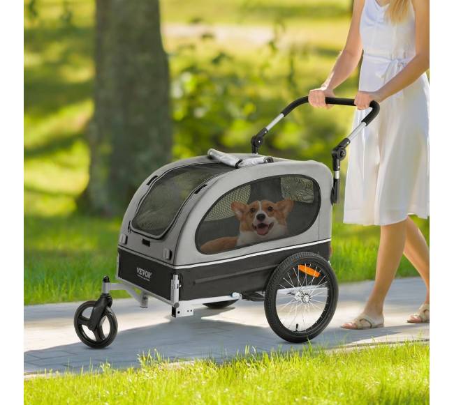 Šunų dviračio priekaba, palaiko iki 40 kg7