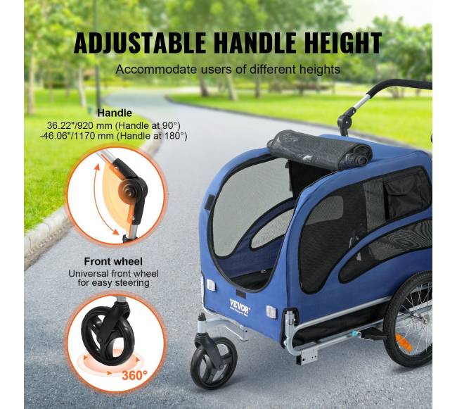 Dviračio priekaba augintiniams iki 45 kg2