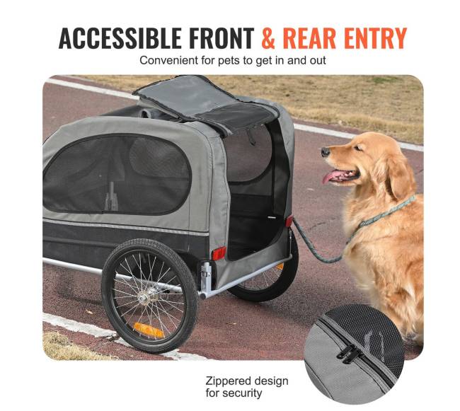 Šuns dviračio priekaba iki 40 kg4