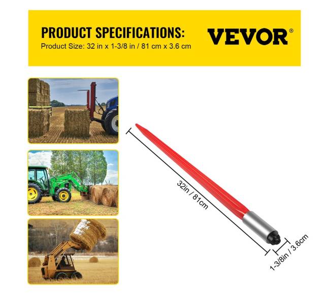 Šieno durklas 81 cm, 612 kg talpa6