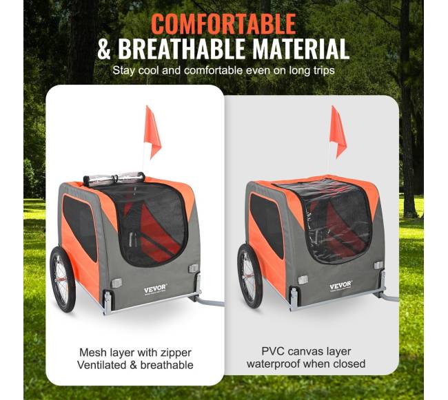 Šunų dviračio priekaba iki 30 kg3