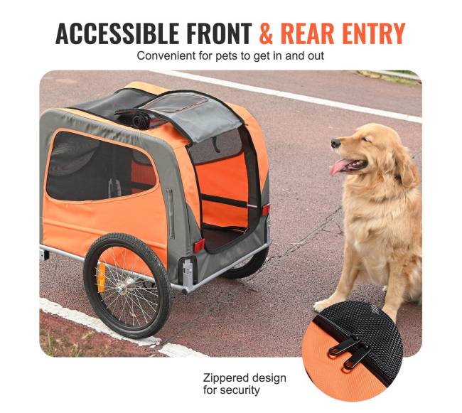 Šunų dviračio priekaba iki 30 kg4