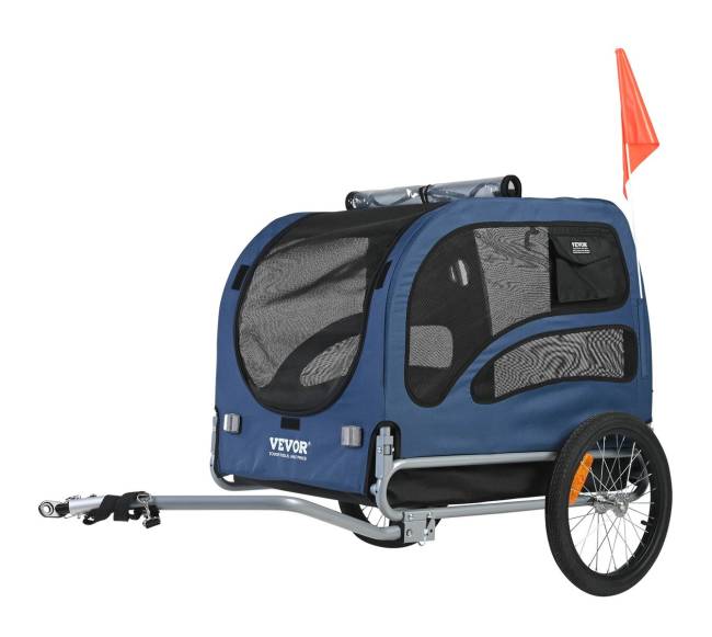 Šuns vežimėlis dviračiui iki 45 kg0