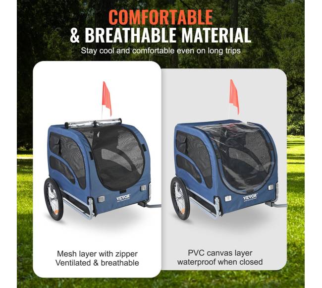 Šuns vežimėlis dviračiui iki 45 kg3