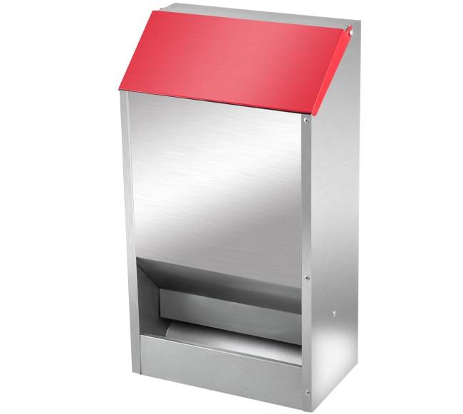 Cinkuota vištų lesyklėlė be atliekų, 22.6 kg9