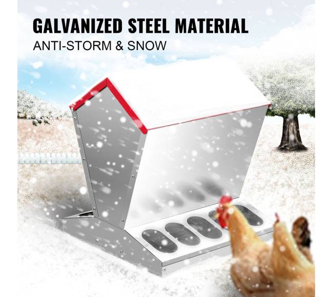 Cinkuotas vištų lesyklos automatas 11 kg2