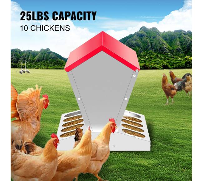 Cinkuotas vištų lesyklos automatas 11 kg3