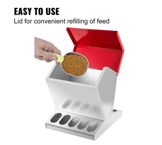 Cinkuotas vištų lesyklos automatas 11 kg4