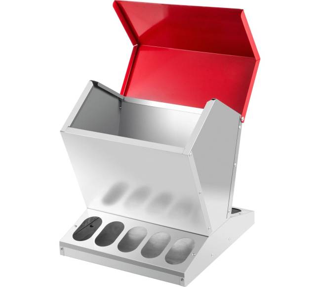 Cinkuotas vištų lesyklos automatas 11 kg9