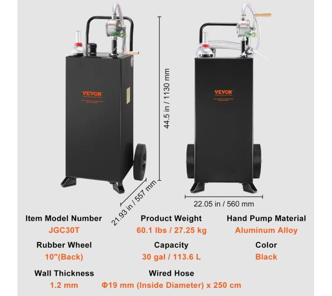 113 litrų kuro vežimėlis su pompa6