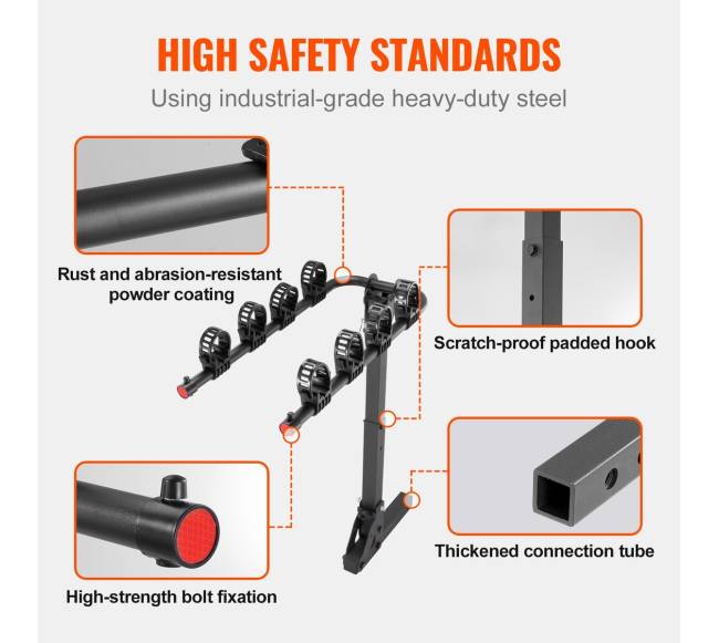 Dviračių laikiklis tvirtinamas prie kablys 2 col.5