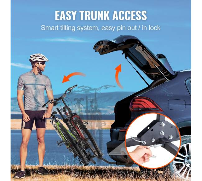 Dviračių laikiklis su kabliu, 2 dviračiai3