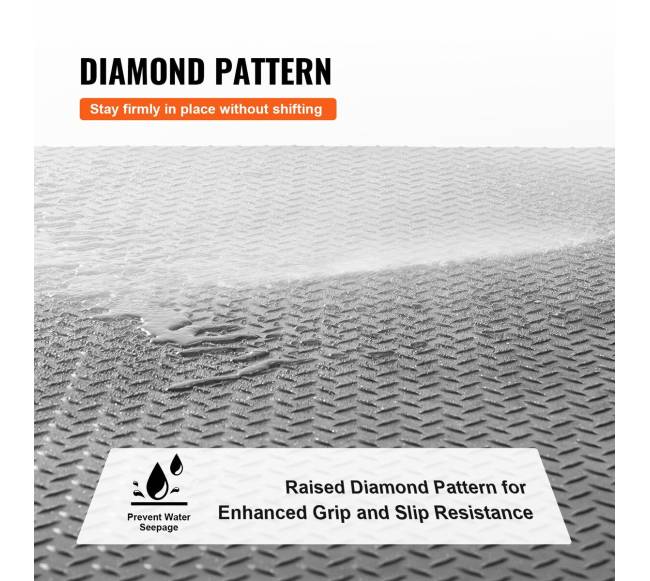 Diamond tipo guminė grindų danga, 3 mm, juoda3