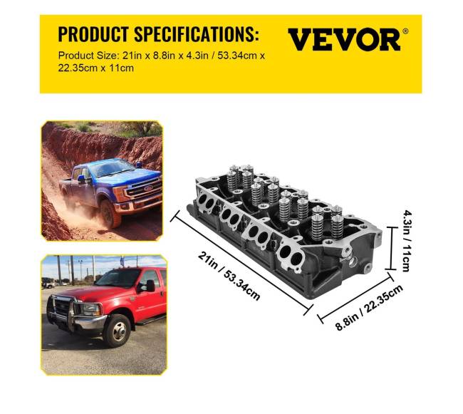 Variklio cilindro galvutė 6.4L Ford F250-F5506