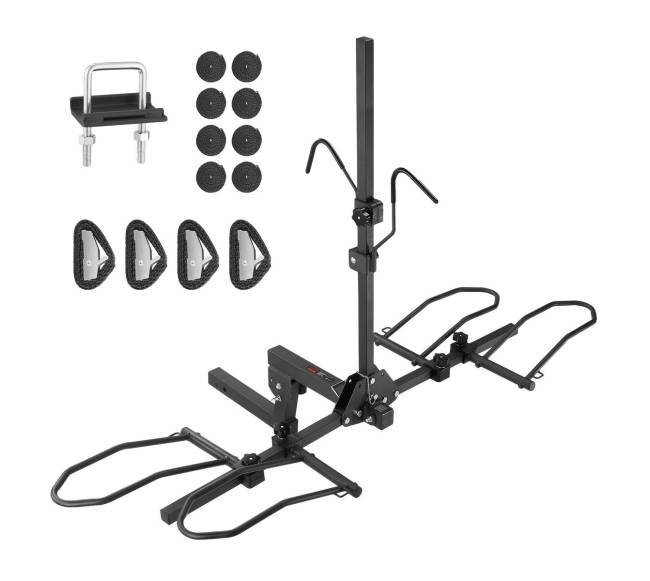 Dviračių laikiklis kabliui, 2 dviračiams, 72 kg0