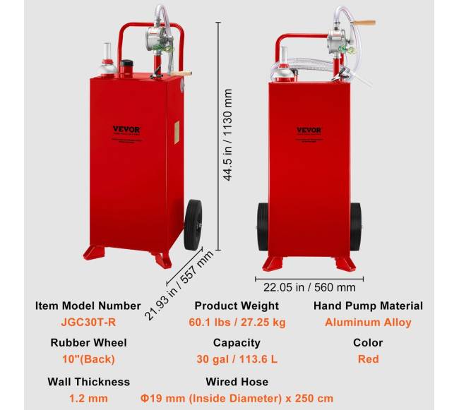 113 litrų degalų talpa su rankiniu siurbliu6