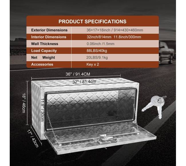 Po dugnu montuojama sunkvežimio dėžė su užraktu6