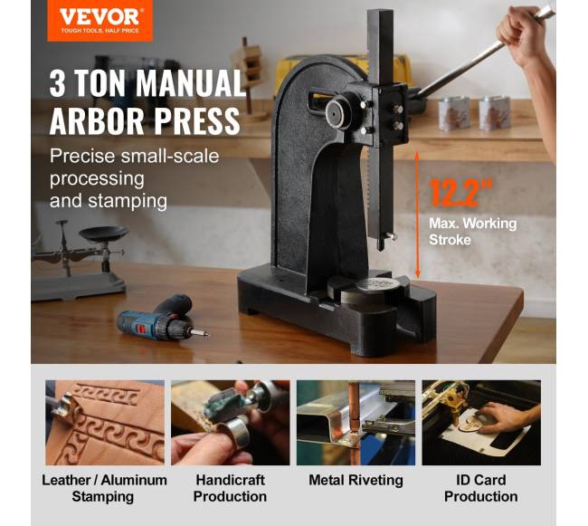 3 tonų rankinis presas iš ketaus1