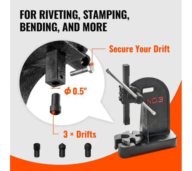 3 tonų rankinis presas iš ketaus2