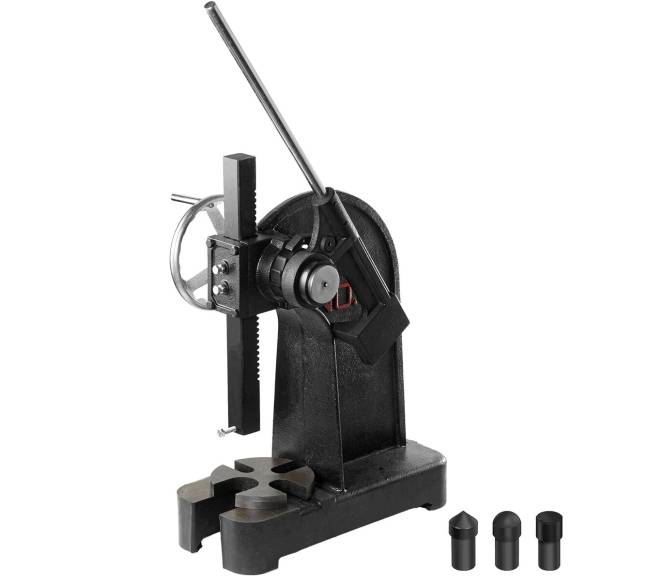 3 tonų reketinis presas su rankena0