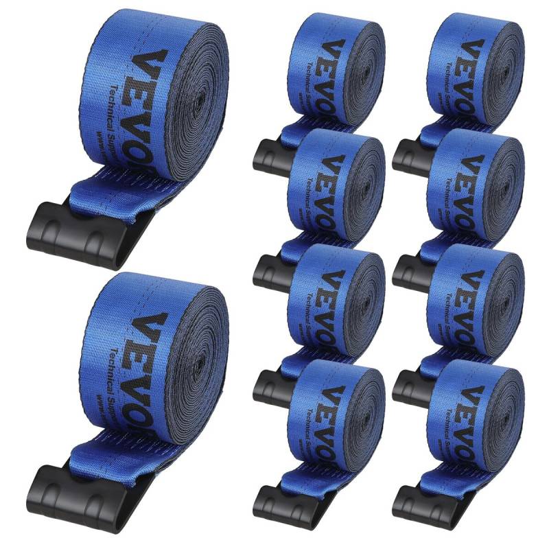 Keltuvų diržai 10,2 cm x 9,1 m, mėlyni (10 vnt.)0