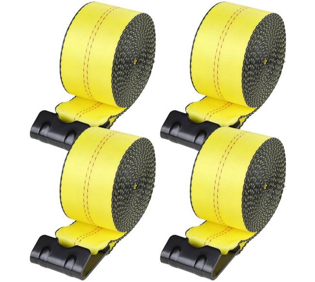 Gervės diržai su plokščia kabliu, 4 vnt.0