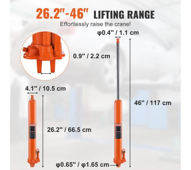 Ilgas hidraulinis cilindras 3 t2
