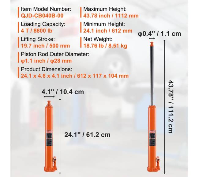 Hidraulinis ilgašakis kėliklis 4T6