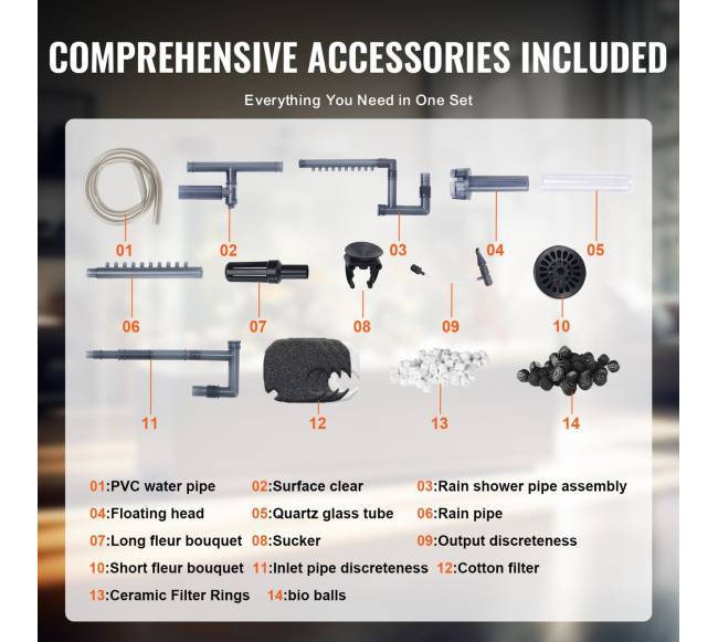 100 galonų akvariumo filtro UV lempa5